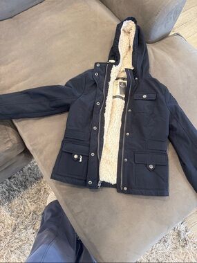 Abercrombie & fitch Hooded Sherpa-Lined Jacket XS